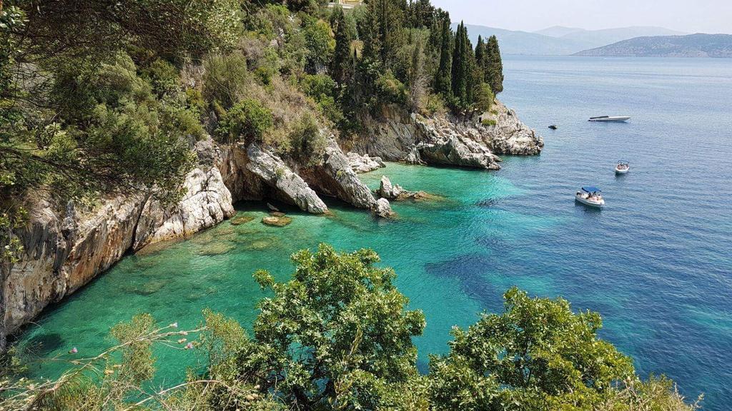 Krouzeri Beach Apartments Nisaki  Dış mekan fotoğraf
